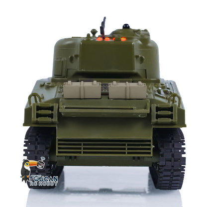 TOUCAN RC HOBBY 1/30 Heng Long Plastic RC Battle Tank Sherman M4A3 3841-01 2.4G Remote Control Panzer Military Vehicles Painted Assembled