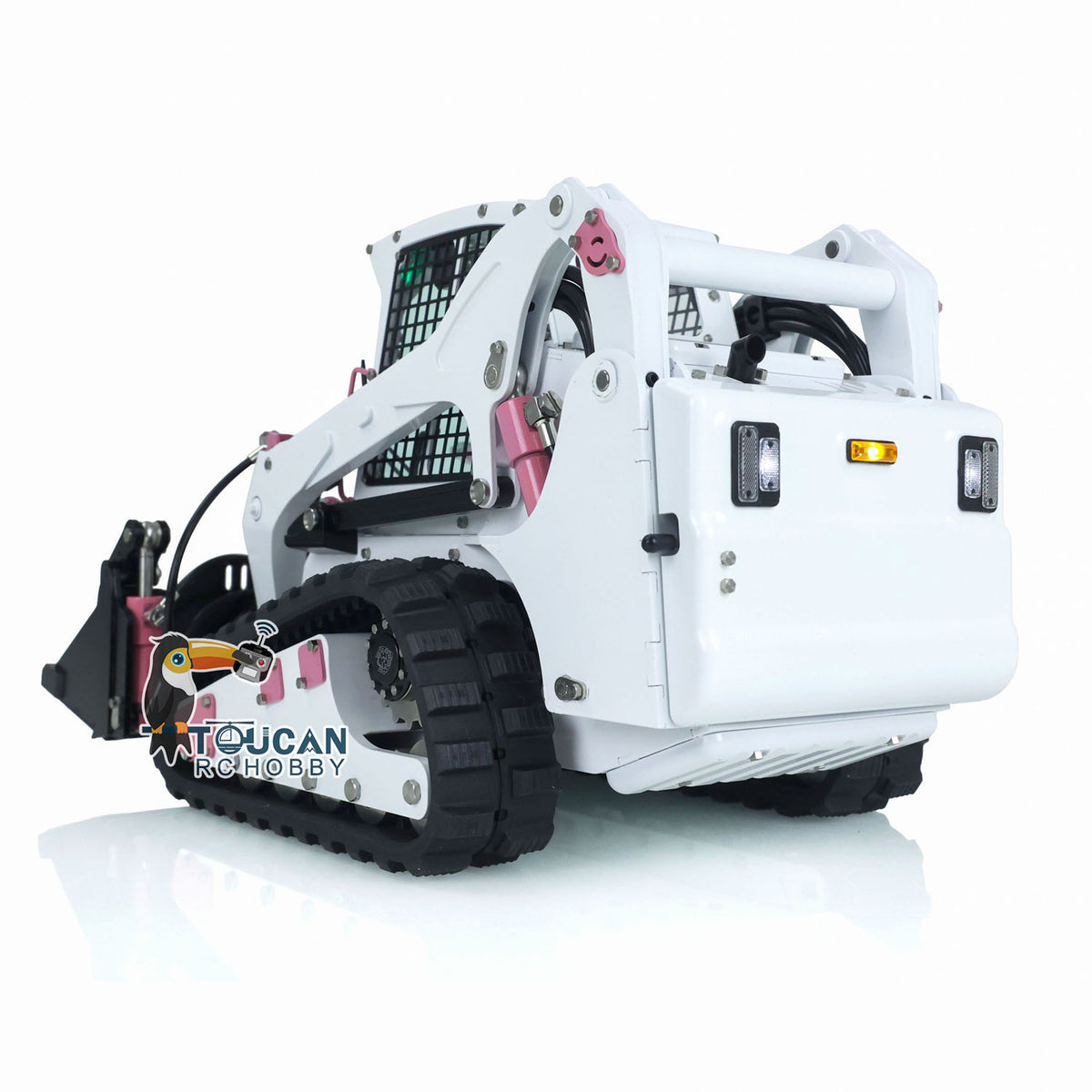 TOUCAN RC HOBBY LESU AOUE LT5 Chargeuse compacte radiocommandée 1/14 en métal, camion de construction hydraulique avec sons, lumières et radiocommande FlySky i6S pour passionnés de modélisme
