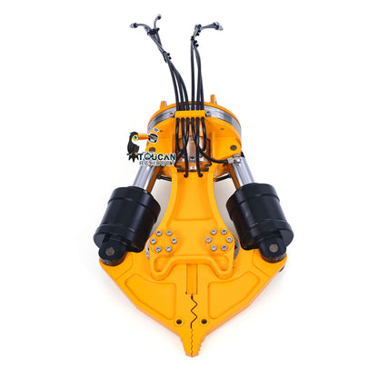 TOUCAN RC HOBBY New Product Metal Hydraulic Shear Electric Hammer Bucket for 1/12 RC Hydraulic Digger C395 LR976  Remote Control Construction Vehicles Excavator