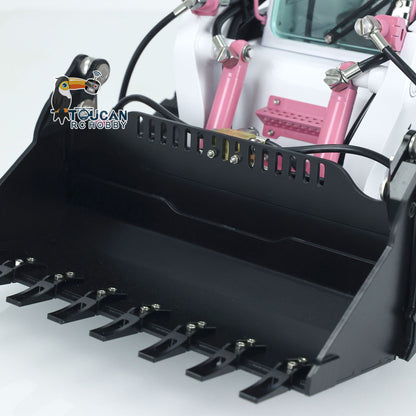 TOUCAN RC HOBBY LESU AOUE LT5 Chargeuse compacte radiocommandée 1/14 en métal, camion de construction hydraulique avec sons, lumières et radiocommande FlySky i6S pour passionnés de modélisme