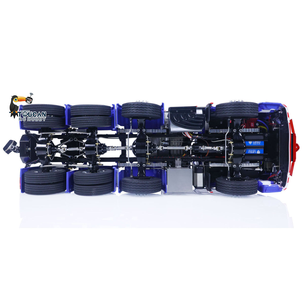 TOUCAN RC HOBBY LESU 1/14 8X8 RC Tractor Truck 3-speed Transmission Remote Control Car Model