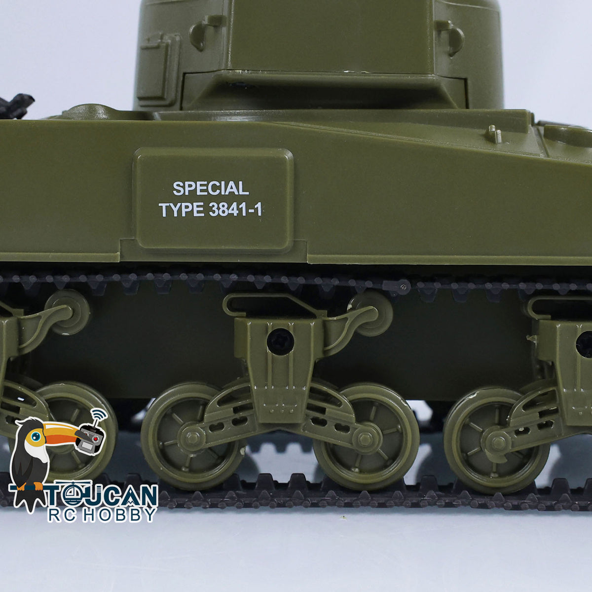 TOUCAN RC HOBBY 1/30 Heng Long Plastic RC Battle Tank Sherman M4A3 3841-01 2.4G Remote Control Panzer Military Vehicles Painted Assembled