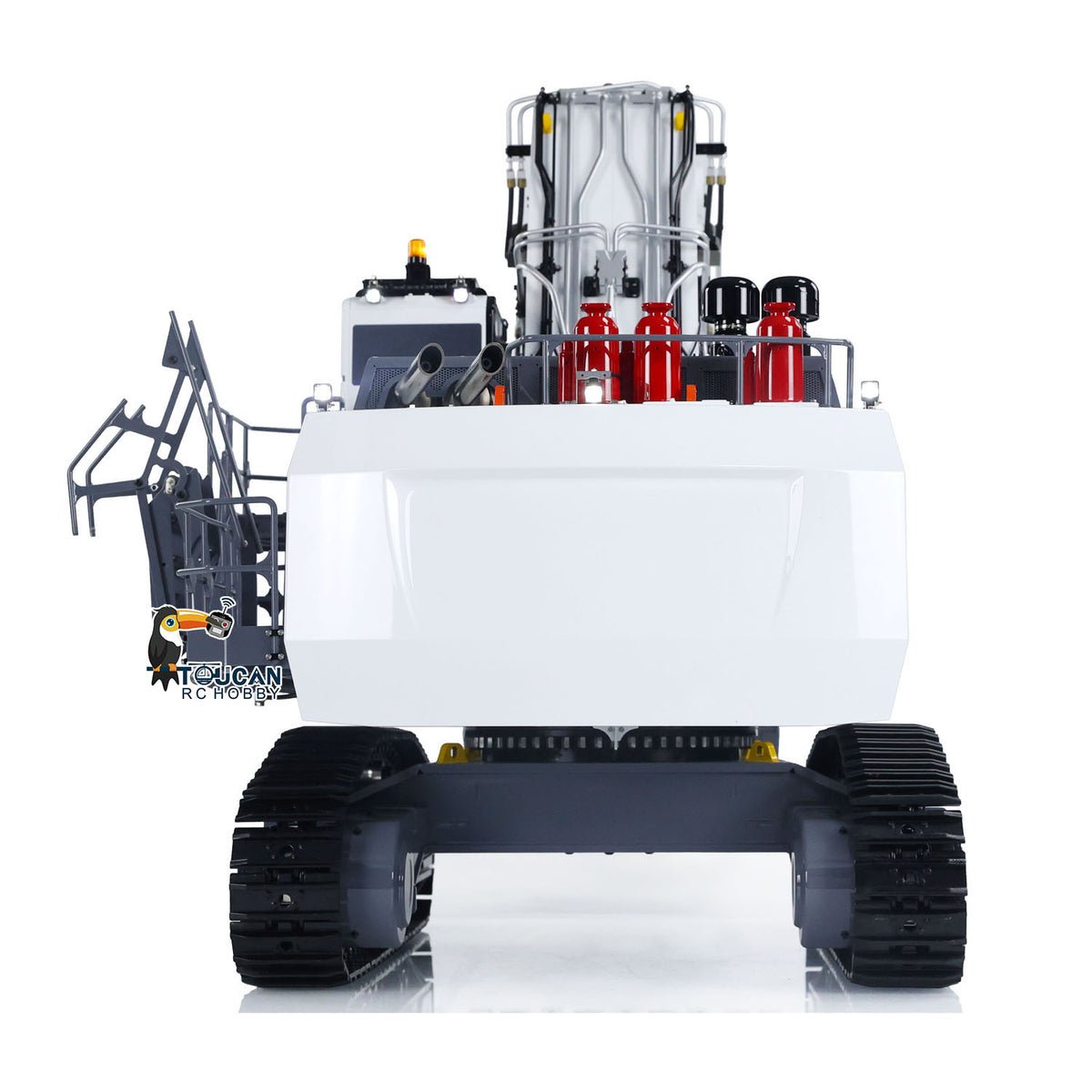 TOUCAN RC HOBBY LESU Aoue 9150 1/14 Metal RC Excavator B0010 PNP/RTR Dual Pump Hydraulic Digger 5CH Valve Lighting Electronic Display Lifting Ladder for Construction Hobby Collectors