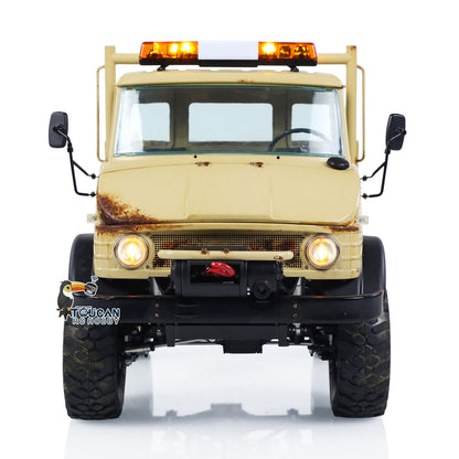 TOUCAN RC HOBBY LESU UM406 1/10 RC-Geländewagen aus Metall, 2-Gang-Getriebe, Seilwinde, Leichtmetallfelgen, Sound- und Lichtsystem, FS I6S Fernsteuerung für Outdoor-Hobbyisten