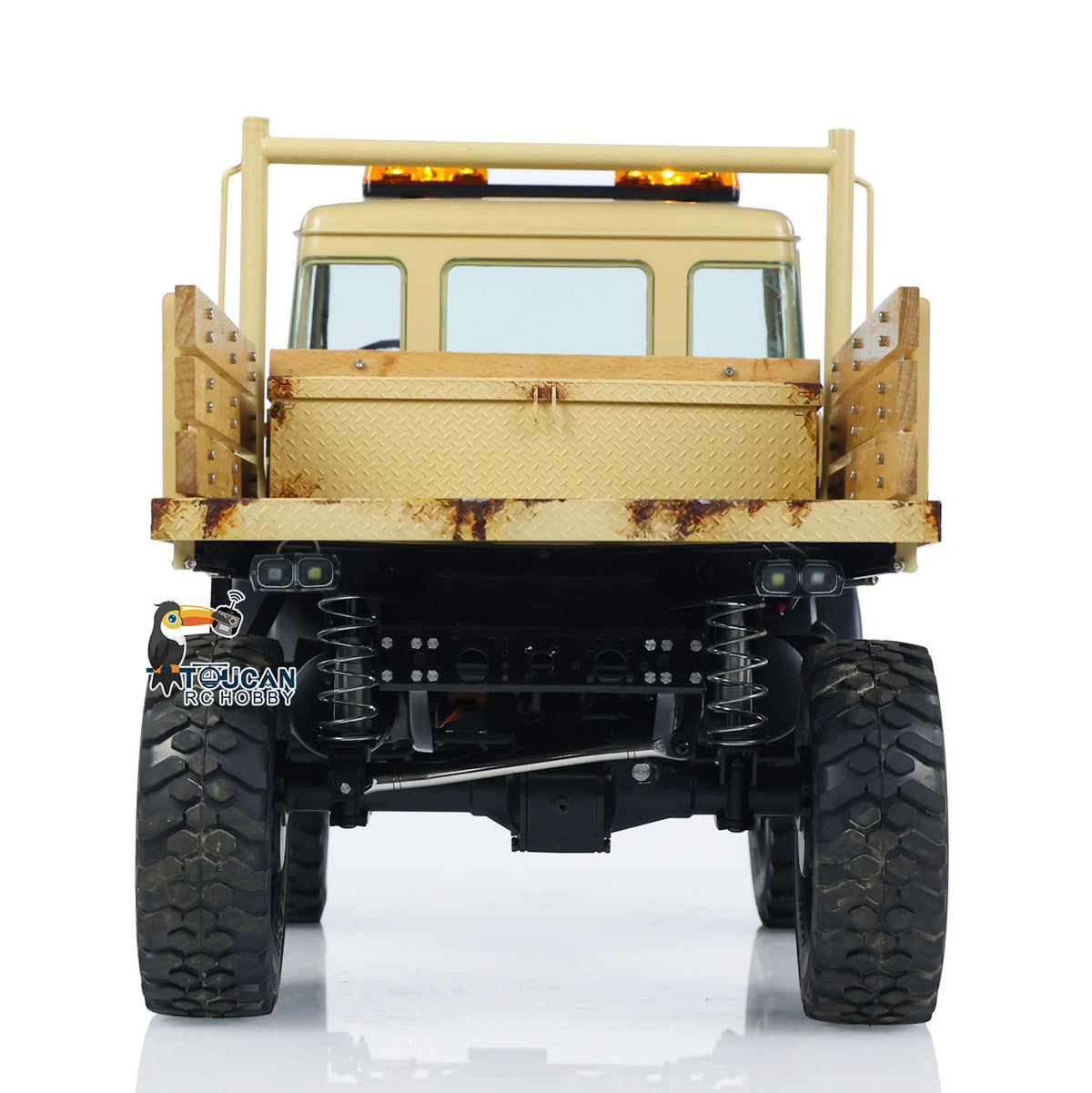 TOUCAN RC HOBBY LESU UM406 1/10 RC-Geländewagen aus Metall, 2-Gang-Getriebe, Seilwinde, Leichtmetallfelgen, Sound- und Lichtsystem, FS I6S Fernsteuerung für Outdoor-Hobbyisten