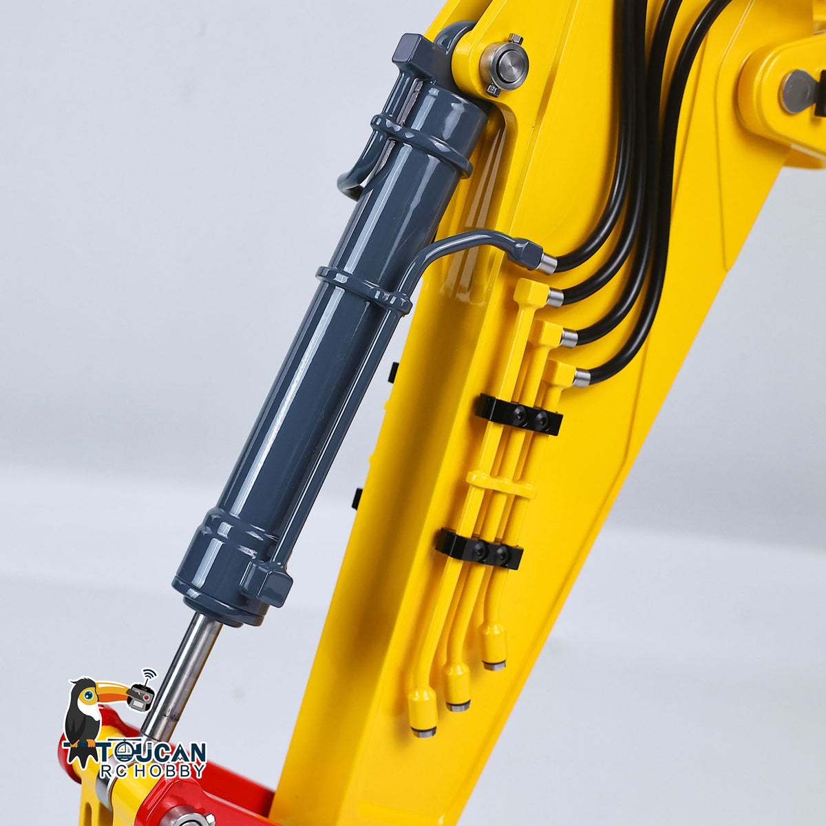 TOUCAN RC HOBBY Metal LESU 1/14 Remote Control Hydraulic Tracked Excavator SK500 RC Digger 6CH Valve 3MAP Pump Brass Relief Valve Light System