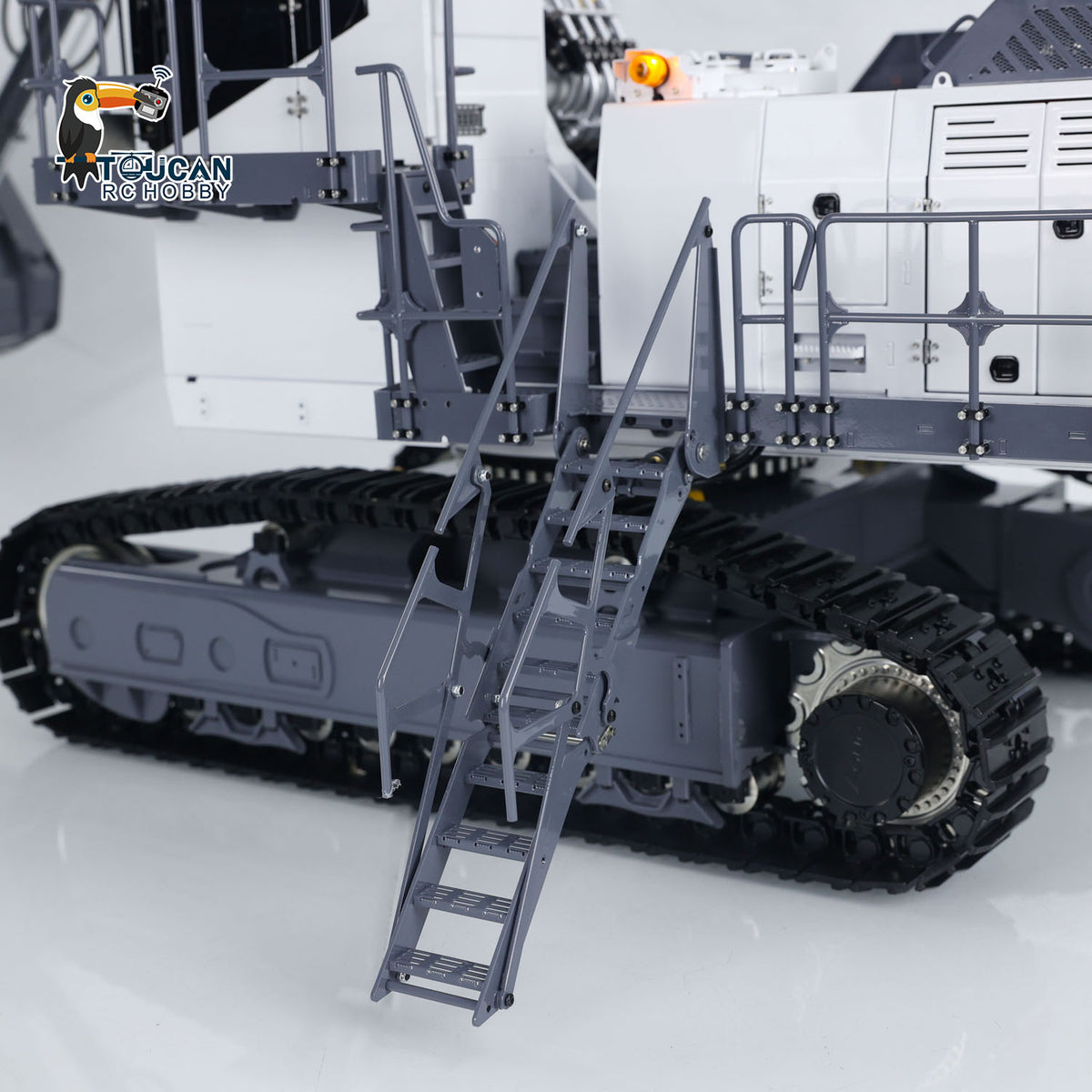 TOUCAN RC HOBBY LESU Aoue 9150 1/14 Metal RC Excavator B0010 PNP/RTR Dual Pump Hydraulic Digger 5CH Valve Lighting Electronic Display Lifting Ladder for Construction Hobby Collectors