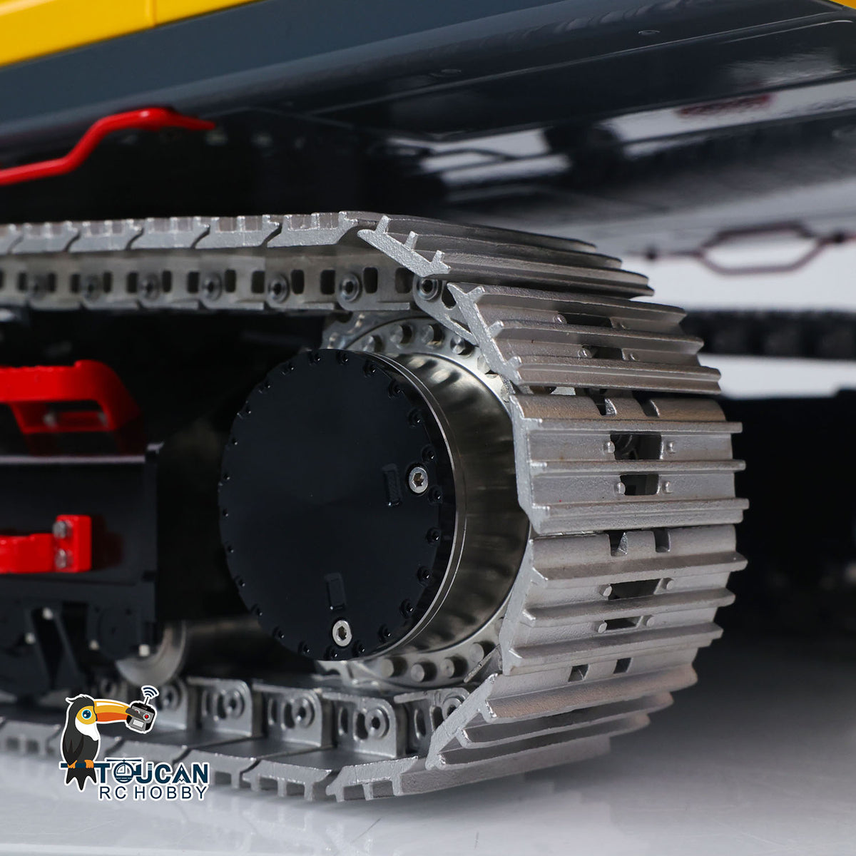 TOUCAN RC HOBBY Metal LESU 1/14 Remote Control Hydraulic Tracked Excavator SK500 RC Digger 6CH Valve 3MAP Pump Brass Relief Valve Light System