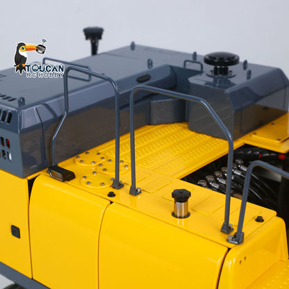 TOUCAN RC HOBBY Metal LESU 1/14 Remote Control Hydraulic Tracked Excavator SK500 RC Digger 6CH Valve 3MAP Pump Brass Relief Valve Light System