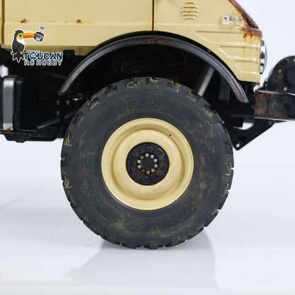 TOUCAN RC HOBBY LESU UM406 1/10 RC-Geländewagen aus Metall, 2-Gang-Getriebe, Seilwinde, Leichtmetallfelgen, Sound- und Lichtsystem, FS I6S Fernsteuerung für Outdoor-Hobbyisten