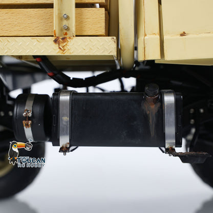 TOUCAN RC HOBBY LESU UM406 1/10 RC-Geländewagen aus Metall, 2-Gang-Getriebe, Seilwinde, Leichtmetallfelgen, Sound- und Lichtsystem, FS I6S Fernsteuerung für Outdoor-Hobbyisten