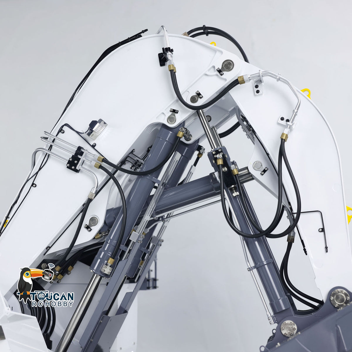TOUCAN RC HOBBY LESU Aoue 9150 1/14 Metal RC Excavator B0010 PNP/RTR Dual Pump Hydraulic Digger 5CH Valve Lighting Electronic Display Lifting Ladder for Construction Hobby Collectors