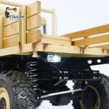 TOUCAN RC HOBBY LESU UM406 1/10 RC-Geländewagen aus Metall, 2-Gang-Getriebe, Seilwinde, Leichtmetallfelgen, Sound- und Lichtsystem, FS I6S Fernsteuerung für Outdoor-Hobbyisten