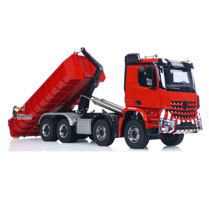 TOUCAN RC HOBBY LXY 1/14 8x8 Metal Hydraulic RC Dumper Tipper Car Radio Control Full Dump Trucks with Standard Bucket Hobby Model DIY PNP
