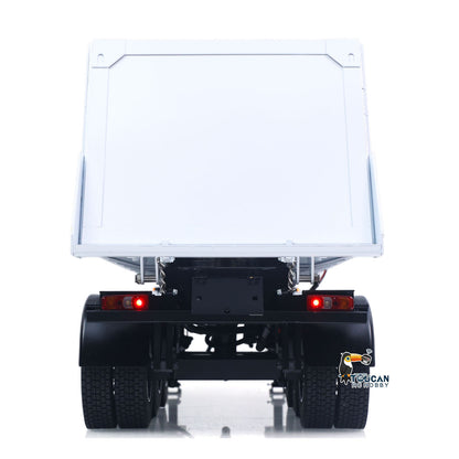 TOUCAN RC HOBBY HHG Model 3 Axles Stainless Steel Hydraulic Semi Trailer W/ Supported Leg Light System for 1/14 DIY Tamiya Remote Control Tractor Truck