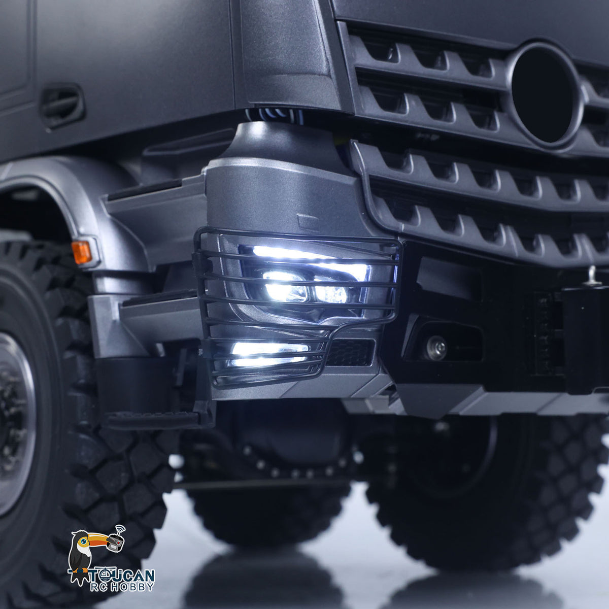 TOUCAN RC HOBBY LXY BZ4663 1/14 Metal 8x8 RC Tractor Truck PNP 3 Speed Transmission Differential Lock Axles Remote Winch ST8 Controller Light Sound for Model Collectors