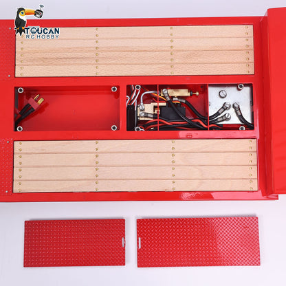 LESU 1/14 RC Trailer A0055 - Metal KIT RTR 5 Axles Electric Support Legs