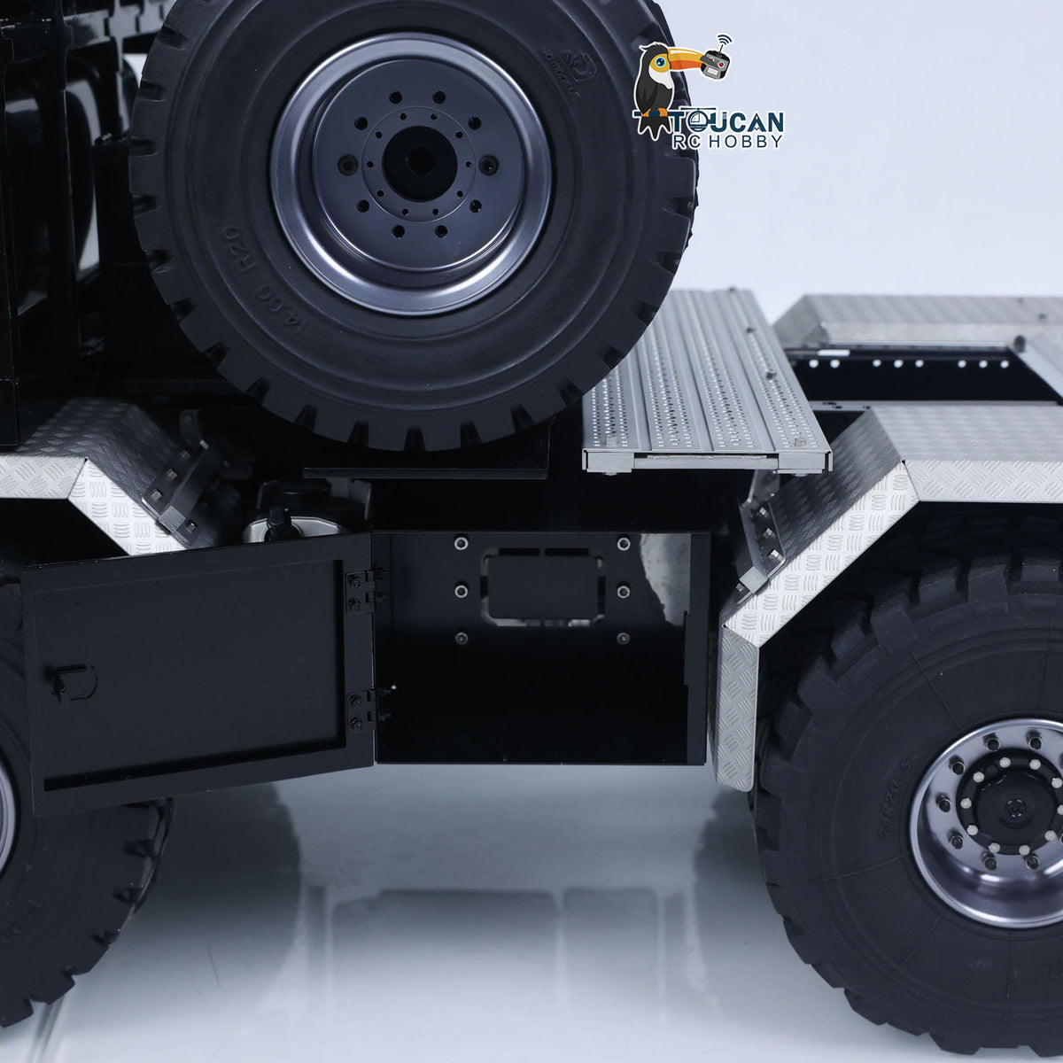TOUCAN RC HOBBY LXY BZ4663 1/14 Metal 8x8 RC Tractor Truck PNP 3 Speed Transmission Differential Lock Axles Remote Winch ST8 Controller Light Sound for Model Collectors