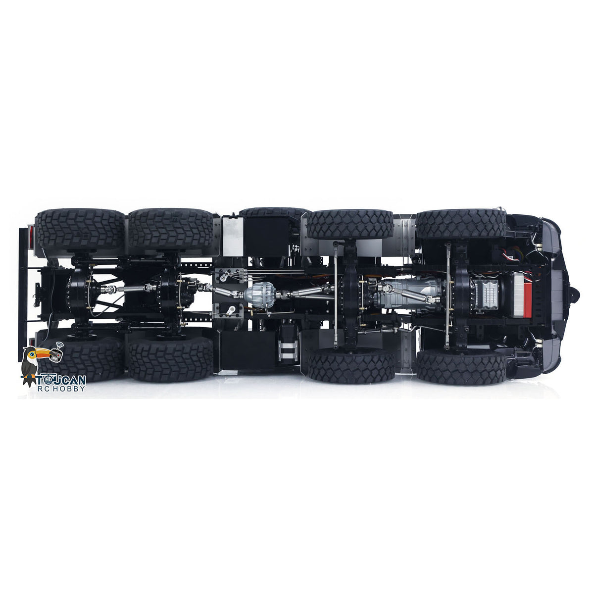 TOUCAN RC HOBBY LXY BZ4663 1/14 Metal 8x8 RC Tractor Truck PNP 3 Speed Transmission Differential Lock Axles Remote Winch ST8 Controller Light Sound for Model Collectors