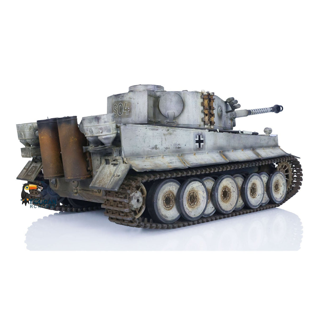 TOUCAN RC HOBBY Heng Long 1/16 TK7.0 Plastic German Tiger I Panther RTR RC Tank 3818/3819 360 Degrees Turret Infrared Combat BB Sounds Lights Smoke Model