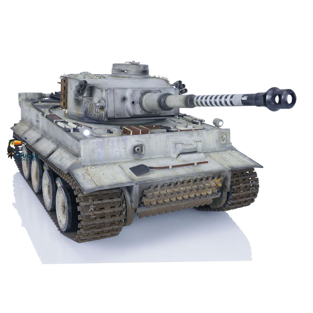 TOUCAN RC HOBBY Heng Long 1/16 TK7.0 Plastic German Tiger I Panther RTR RC Tank 3818/3819 360 Degrees Turret Infrared Combat BB Sounds Lights Smoke Model