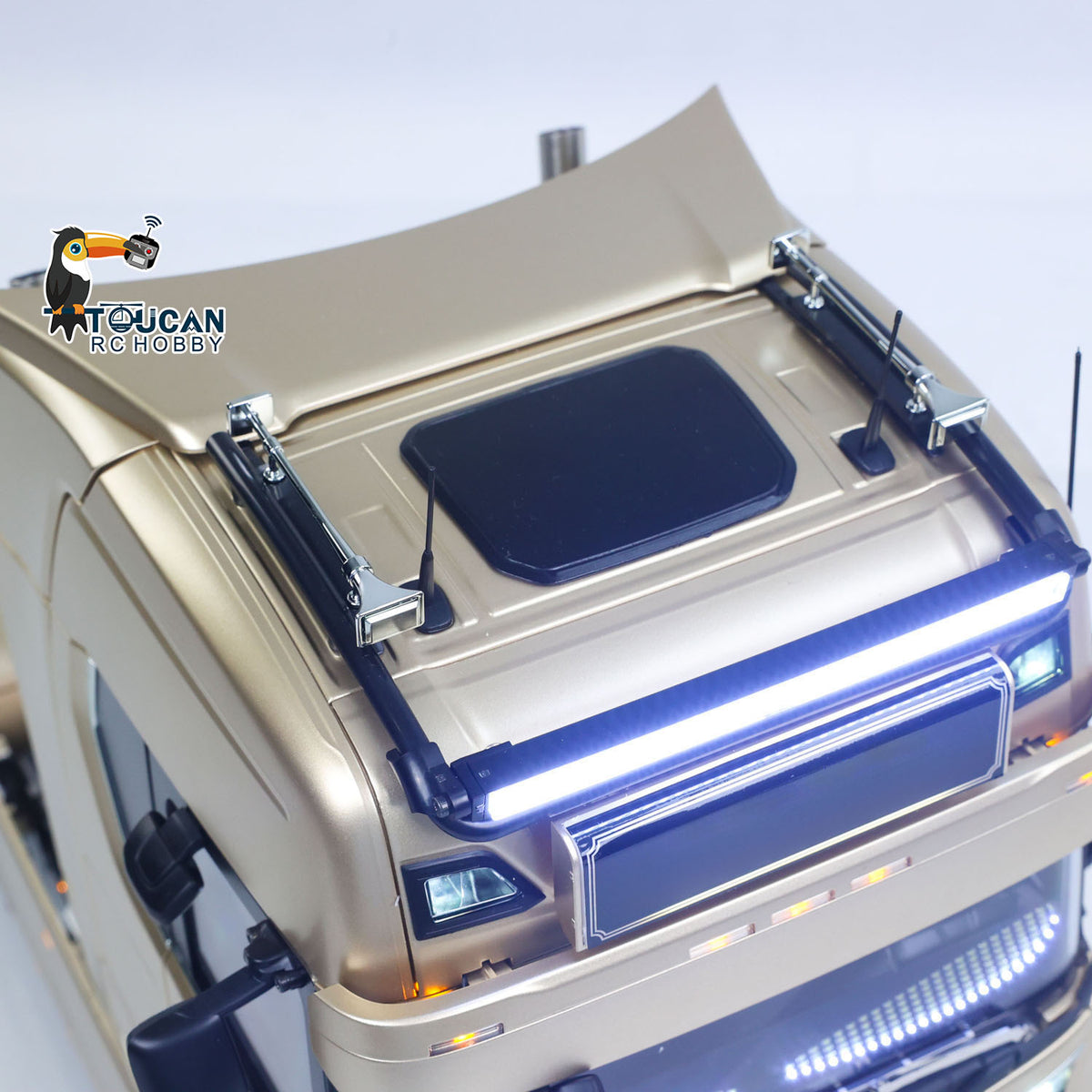 TOUCAN RC HOBBY Plastic 1/14 RC Tractor Truck 56379 Remote Control Construction Vehicle Customized by  4X2 Chassis 3Speed Gearbox Flowing Water Light Smoke Unit ST8 Radio RTR