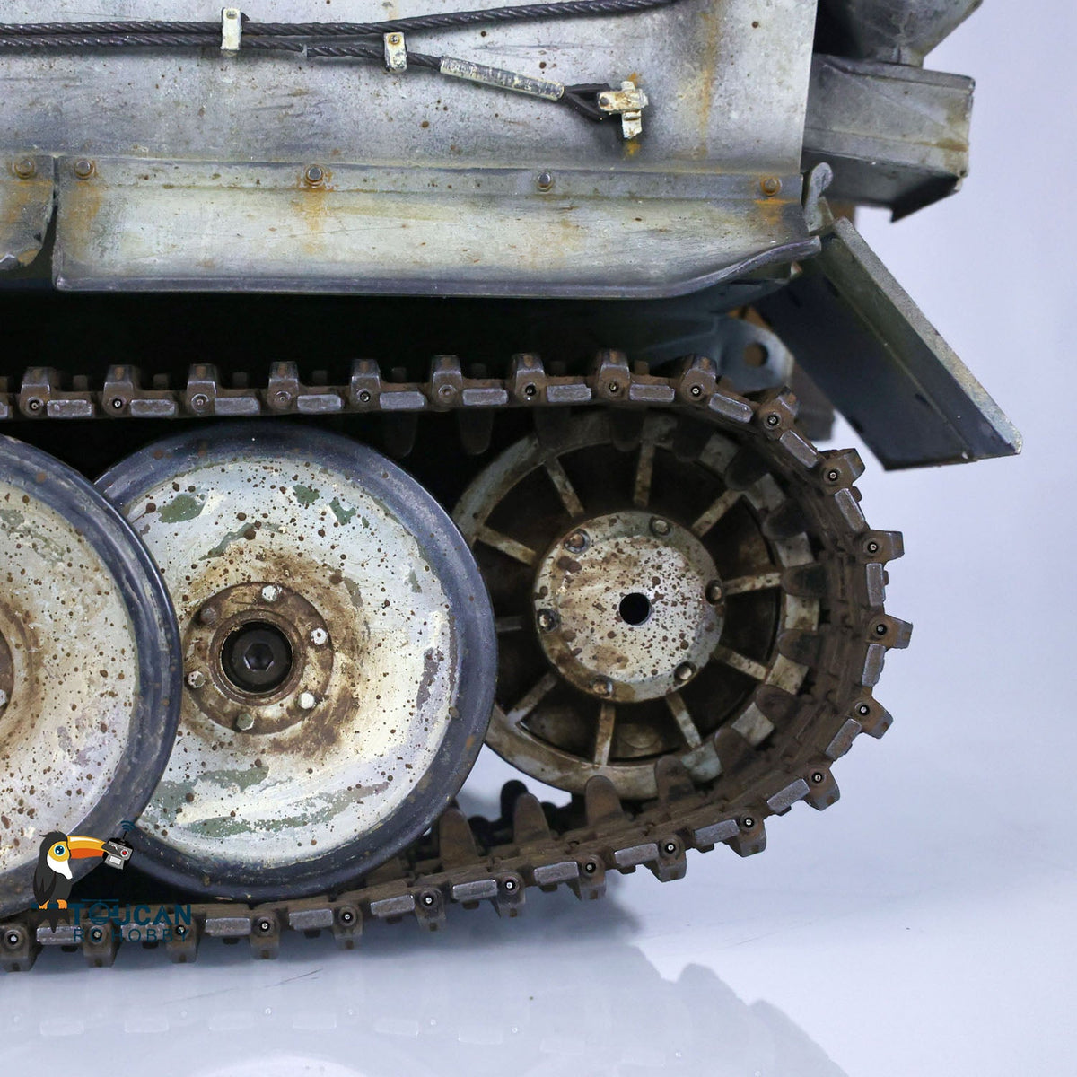 TOUCAN RC HOBBY Heng Long 1/16 TK7.0 Plastic German Tiger I Panther RTR RC Tank 3818/3819 360 Degrees Turret Infrared Combat BB Sounds Lights Smoke Model
