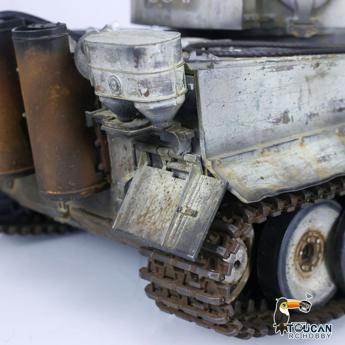 TOUCAN RC HOBBY Heng Long 1/16 TK7.0 3818 Tiger I RTR RC-Panzer FPV 360-Grad-Turm Rohr-Rücklauf Rauch Metallketten Antriebs- und Leiträder Laufrollen handlackiert