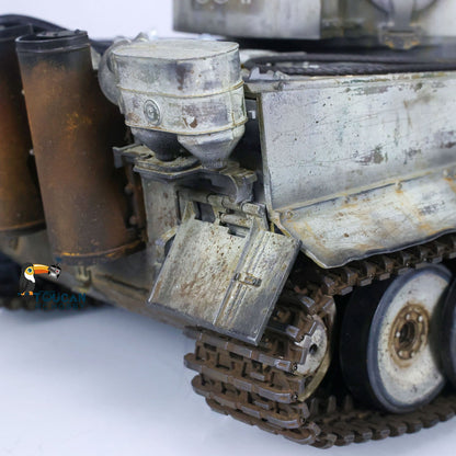 TOUCAN RC HOBBY Heng Long 1/16 TK7.0 Plastic German Tiger I Panther RTR RC Tank 3818/3819 360 Degrees Turret Infrared Combat BB Sounds Lights Smoke Model
