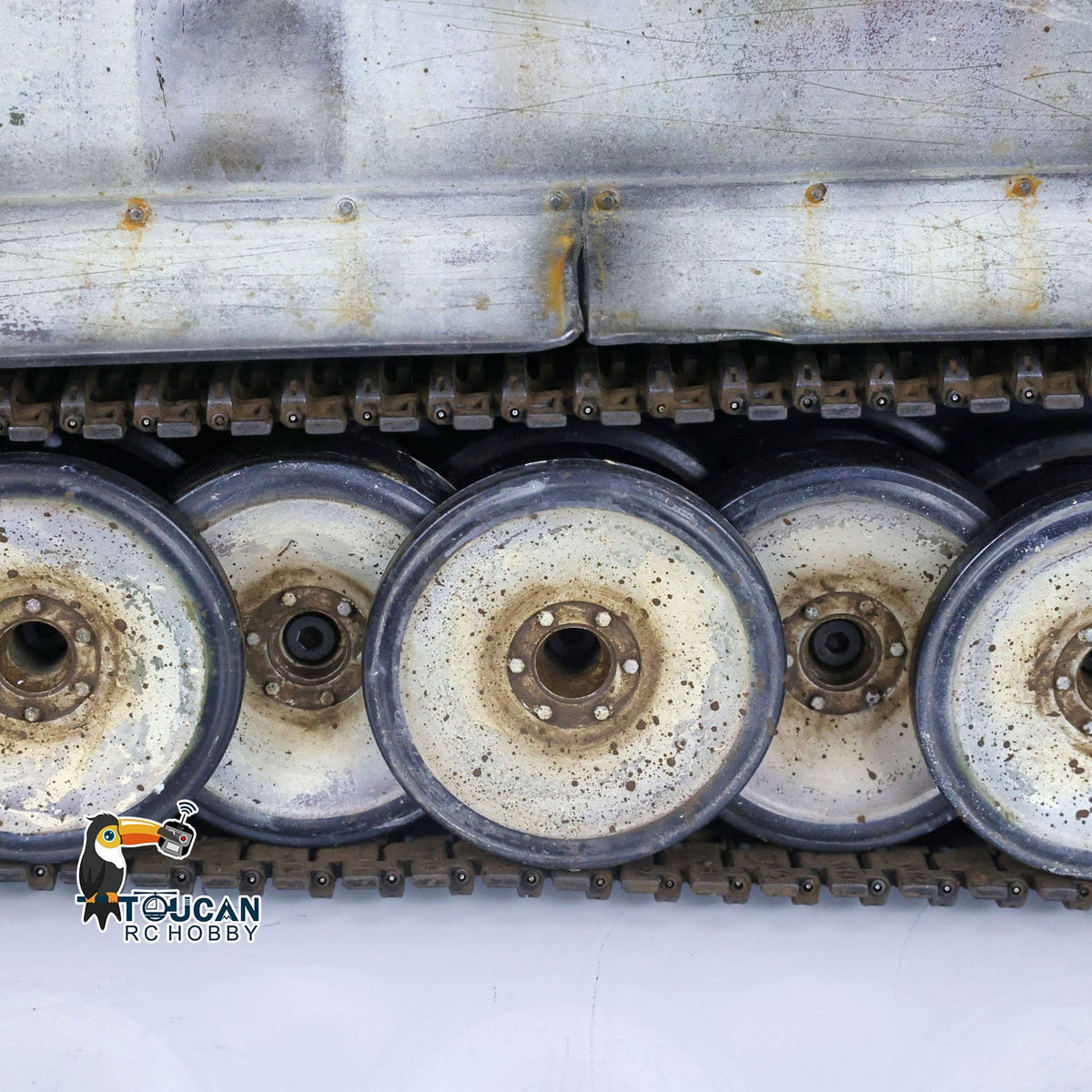 TOUCAN RC HOBBY Heng Long 1/16 TK7.0 3818 Tiger I RTR RC-Panzer FPV 360-Grad-Turm Rohr-Rücklauf Rauch Metallketten Antriebs- und Leiträder Laufrollen handlackiert
