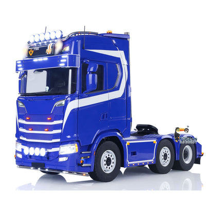 TOUCAN RC HOBBY  770S 1/14 RC Tractor Truck 6X6 Metal Chassis Axle Locks RTR 3Speed Lorry Car Smoke Sound Light Unit Cabin Suspension ST8