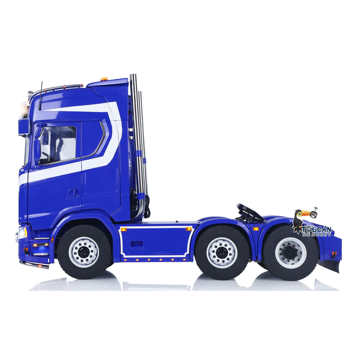 TOUCAN RC HOBBY  770S 1/14 RC Tractor Truck 6X6 Metal Chassis Axle Locks RTR 3Speed Lorry Car Smoke Sound Light Unit Cabin Suspension ST8