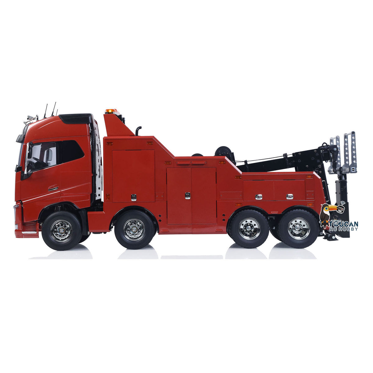TOUCAN RC HOBBY Customized DIY 56362 1/14 8x4 RC Wrecker Tow Truck Rescue Car RTR Electric Recovery Vehicles I6S Radio Battery Sound