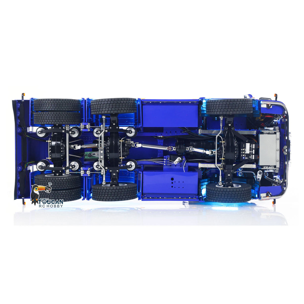TOUCAN RC HOBBY  770S 1/14 RC Tractor Truck 6X6 Metal Chassis Axle Locks RTR 3Speed Lorry Car Smoke Sound Light Unit Cabin Suspension ST8