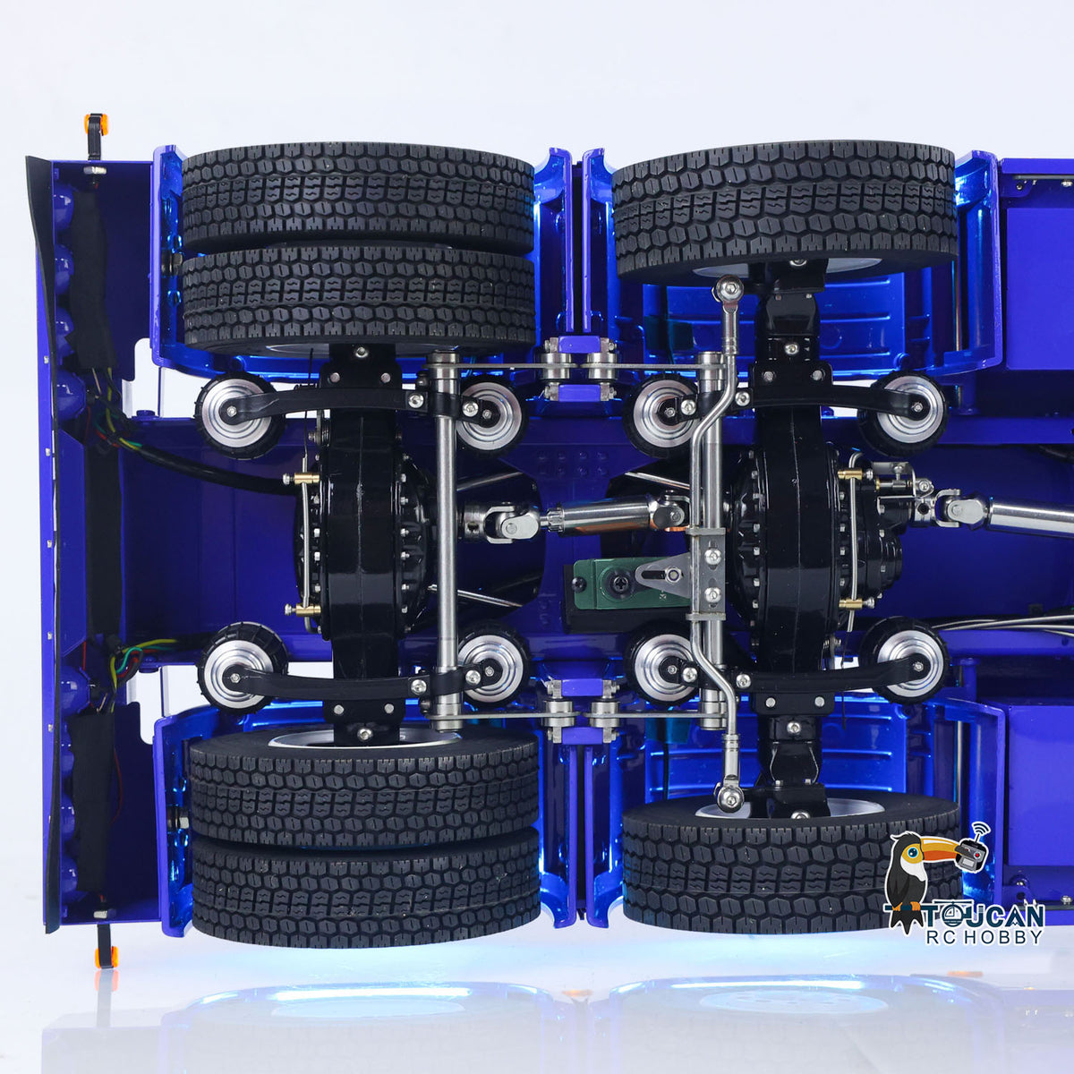 TOUCAN RC HOBBY  770S 1/14 RC Tractor Truck 6X6 Metal Chassis Axle Locks RTR 3Speed Lorry Car Smoke Sound Light Unit Cabin Suspension ST8