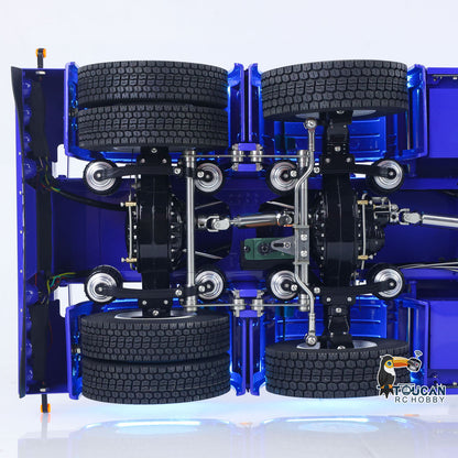 TOUCAN RC HOBBY  770S 1/14 RC Tractor Truck 6X6 Metal Chassis Axle Locks RTR 3Speed Lorry Car Smoke Sound Light Unit Cabin Suspension ST8