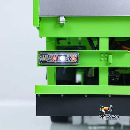 TOUCAN RC HOBBY LXY Painted 3 Axles Metal Semi Trailer W/ Support Legs Light System For 1/14 Remote Control Tractor Truck BM214 RC Forklift Model