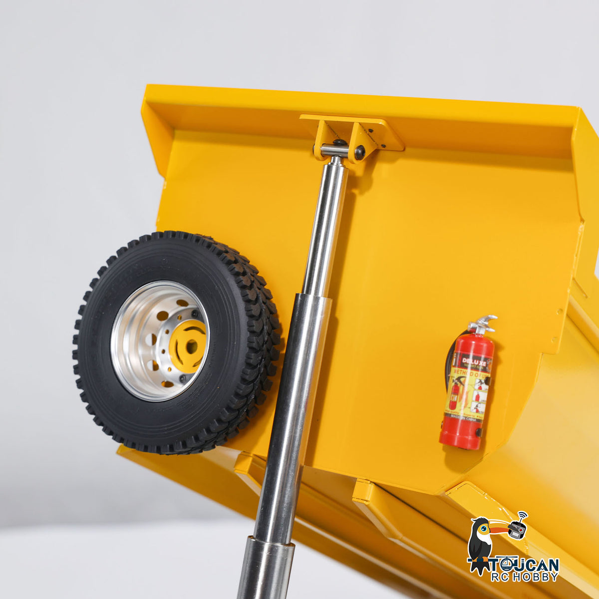 TOUCAN RC HOBBY MODO 1/14 8x8 Metal Hydraulic RC Dump Truck Remote Control Tipper Car Sound Lights Assembled Painted Model ESC Motor Servo