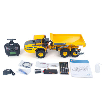 Pre-order TOUCAN RC HOBBY Double E A40G 1/16 Hydraulic RC Articulated Truck Metal RTR Dump Radio Controlled Car Construction Vehicle Hobby Model RTR
