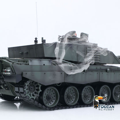 TOUCAN RC HOBBY Heng Long 1/16 TK7.0 Customize 3908 Challenger II RTR RC Tank FPV 360 Degrees Turret IR BB Smoke Metal Tracks Road Drive Idler Wheels