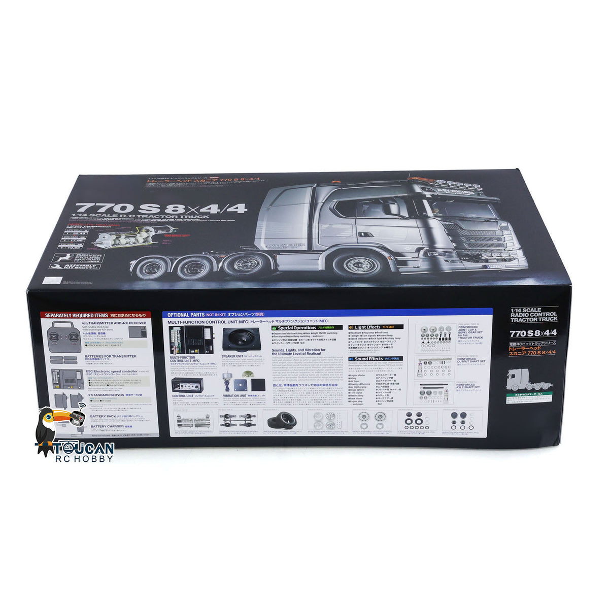 Auf Lager TOUCAN RC HOBBY 1/14 8X4 770S 56371 RC Sattelzugmaschine Funkferngesteuertes Auto Simulations-Modellbausatz unmontiert unlackiert 3-Gang-Getriebe Motor