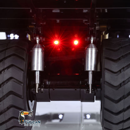 TOUCAN RC HOBBY  793D 1/20 Metal Hydraulic Dump Truck Model 2Speed Transmission 4 Wheel Spring Suspension Lights 21KG Heavyweight No Sound System