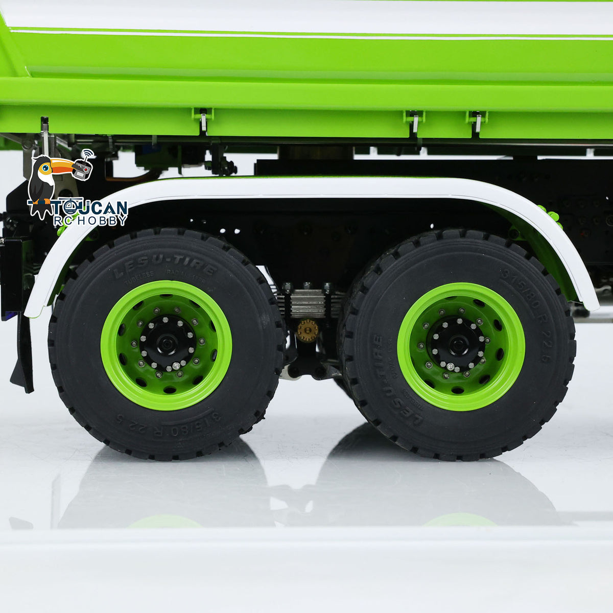TOUCAN RC HOBBY LESU A0009 1/14 Metal 3 Ways 6x6 RC Hydraulic Dump Truck with 3 Speed Transmission Differential Lock for Construction-Themed Courses