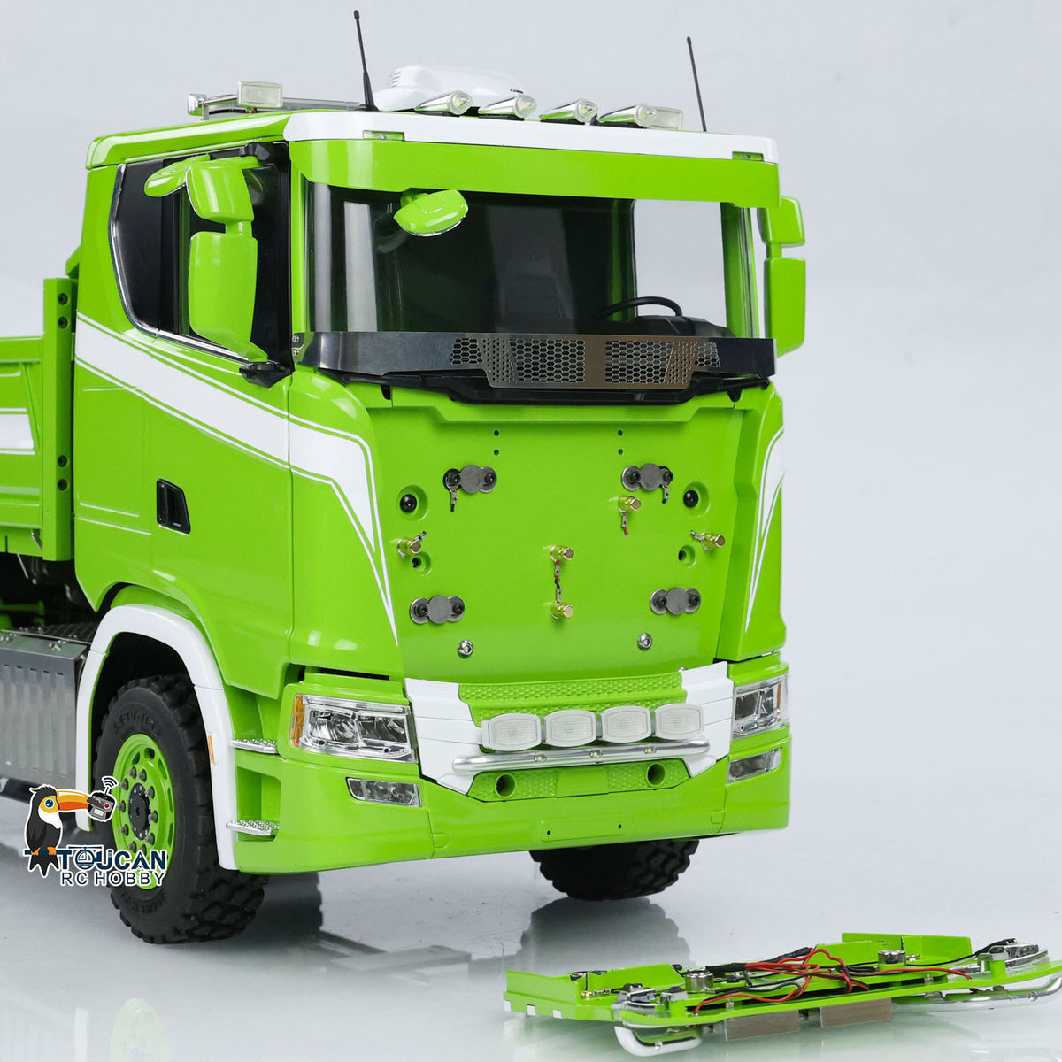 TOUCAN RC HOBBY LESU A0009 1/14 Metal 3 Ways 6x6 RC Hydraulic Dump Truck with 3 Speed Transmission Differential Lock for Construction-Themed Courses