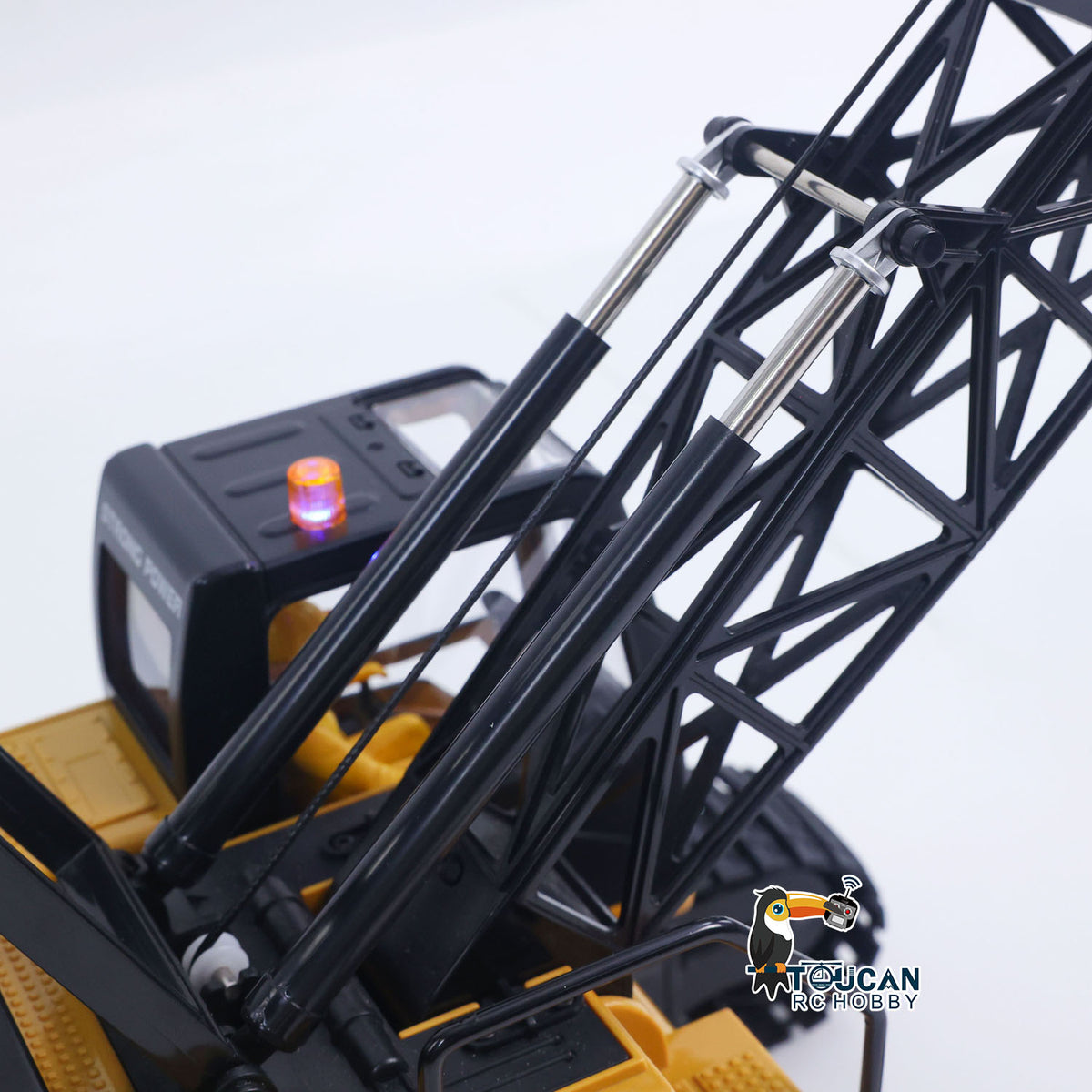 TOUCAN RC HOBBY HUINA 572 1/14 Scale RC Construction Crane Truck Tower Excavator Children Ready to Run Simulated Light Sound Effects