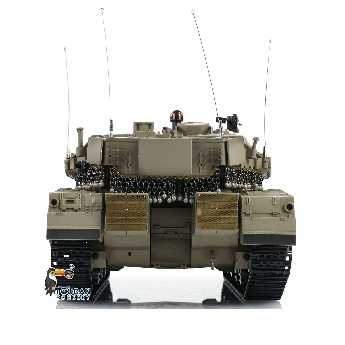 TOUCAN RC HOBBY Heng Long 1/16 RC Kampfpanzer IDF Merkava IV 3958 ferngesteuerter Militärpanzer Infrarot-Kampf BB-Schussfunktion Rauch zwei Akkus