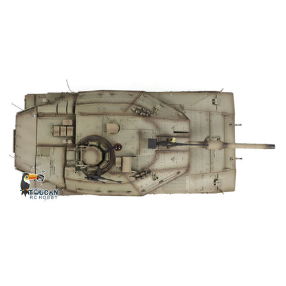 TOUCAN RC HOBBY Heng Long 1/16 RC Kampfpanzer IDF Merkava IV 3958 ferngesteuerter Militärpanzer Infrarot-Kampf BB-Schussfunktion Rauch zwei Akkus