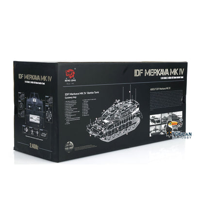TOUCAN RC HOBBY RC-Panzer 1/16 Heng Long IDF Merkava MK IV 3958 360°-Turmdreh-Upgrade-Edition mit Metallketten, Leiträdern und Getriebe Modell
