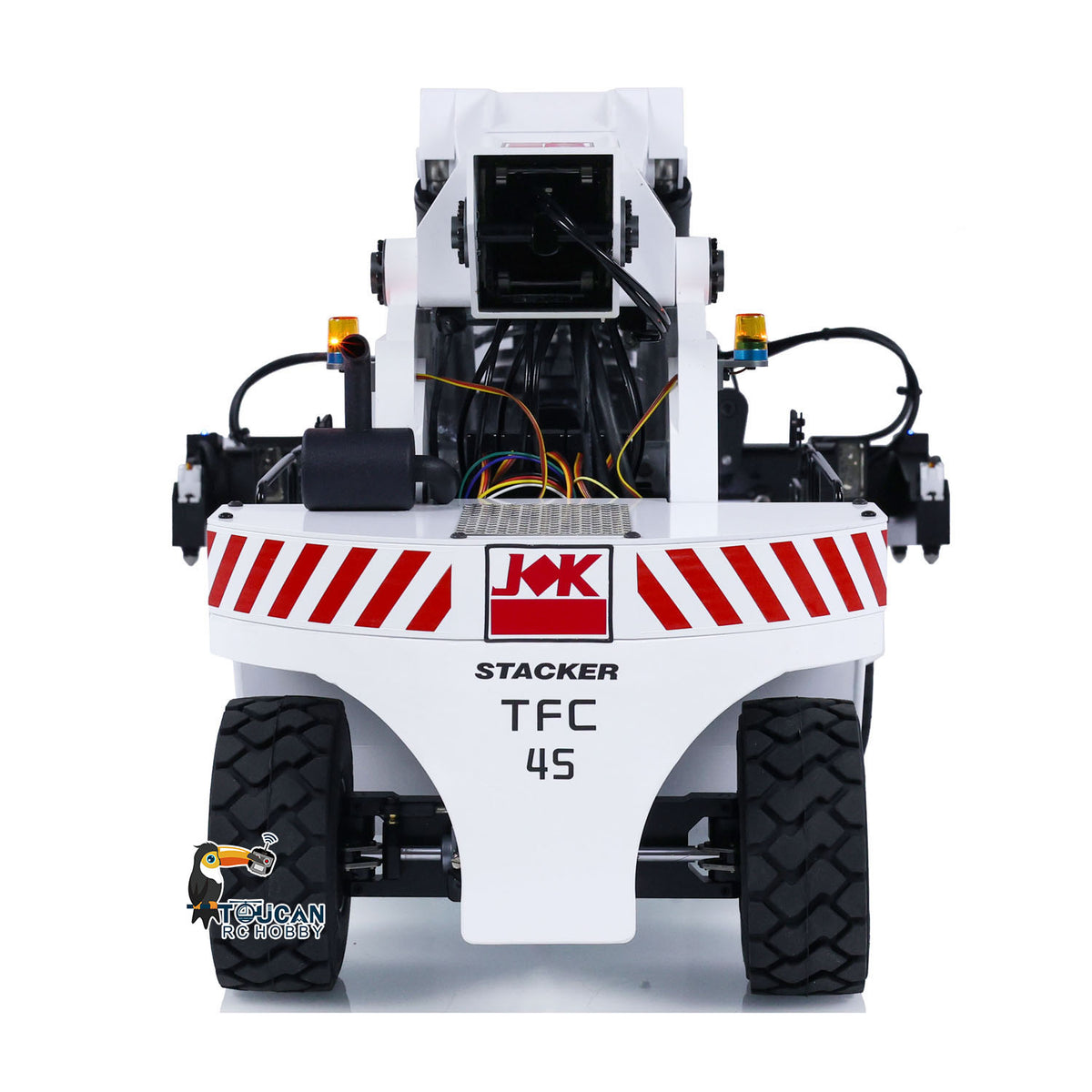 TOUCAN RC HOBBY JXModel JX-KCK TFC45 1/14 RC Hydraulic Frontal Crane Reach Stacker Radio Control Container Handler Painted Assembled Model PNP Version