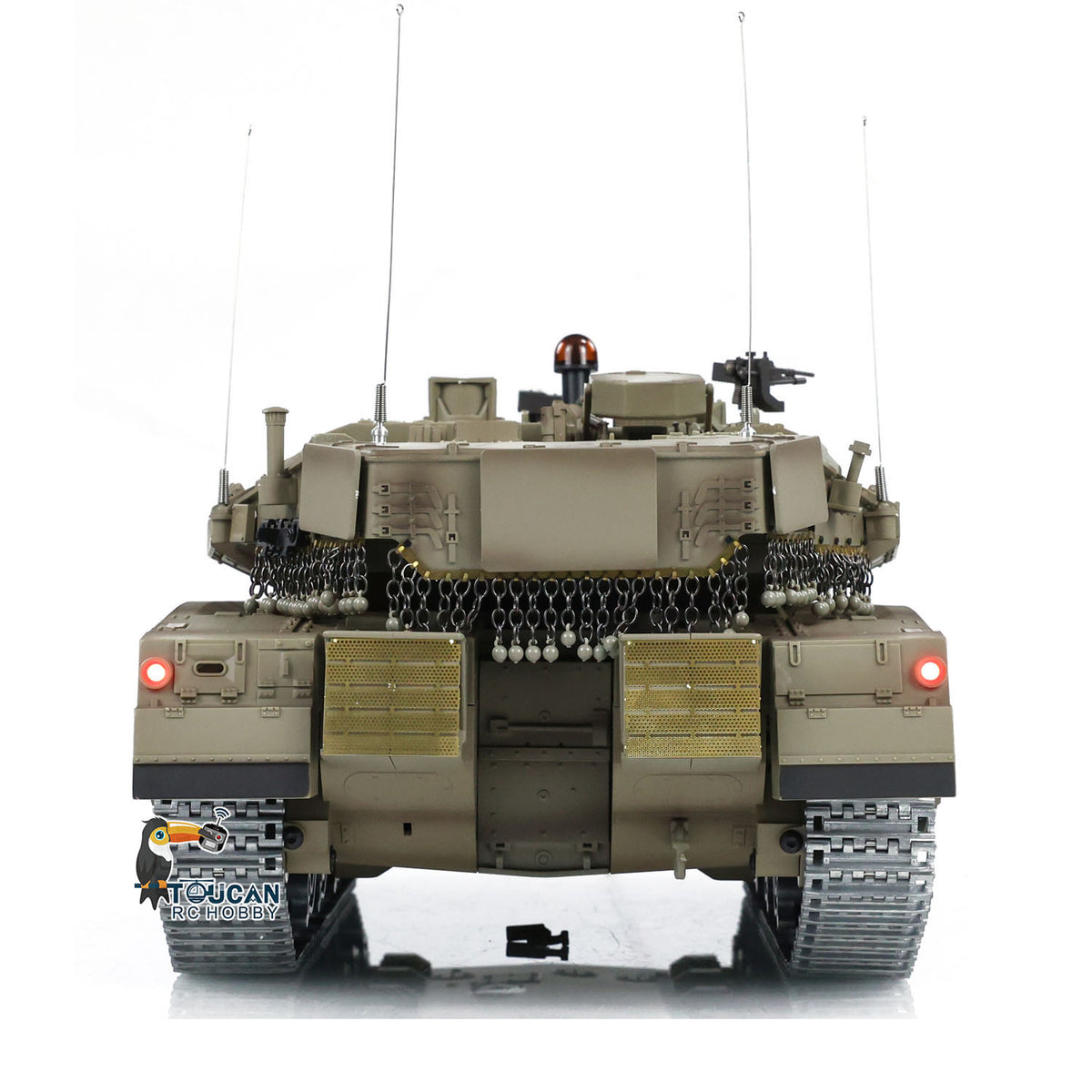 TOUCAN RC HOBBY Heng Long 1/16 RC Tank IDF Merkava MK IV 3958 Remote Control Battle Tank Metal Wheels Tracks Gearbox 360??Turret Smoke 2 Battery